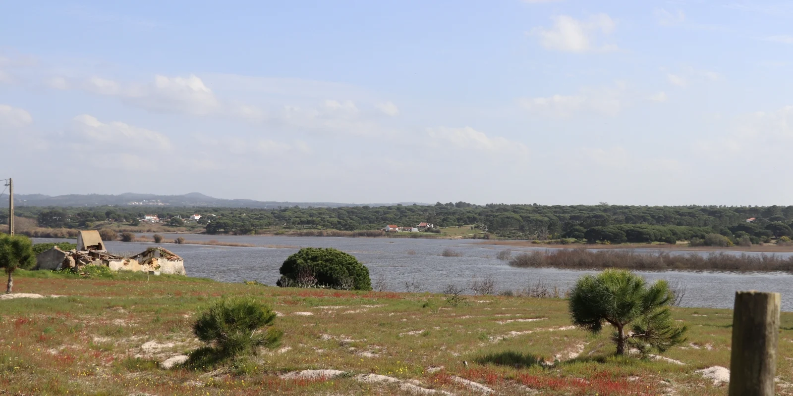 Looking at a ruin in Melides that could be transformed into a luxury property overlooking Melides Lagoon